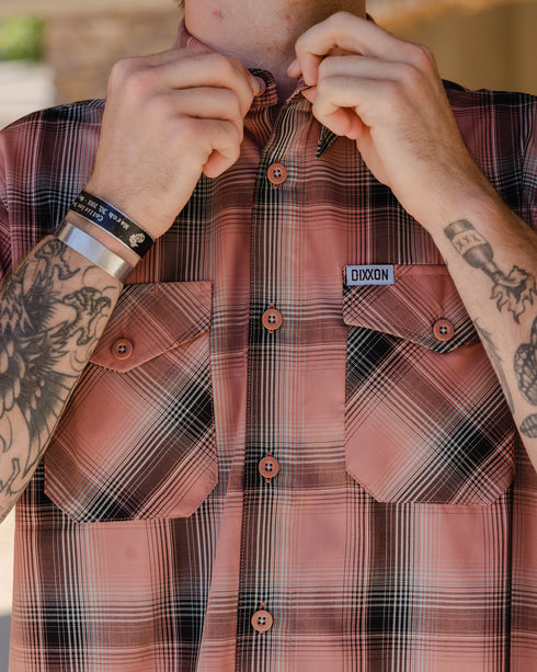 KOKOMO BAMBOO SHORT SLEEVE BUTTON UP - MENS